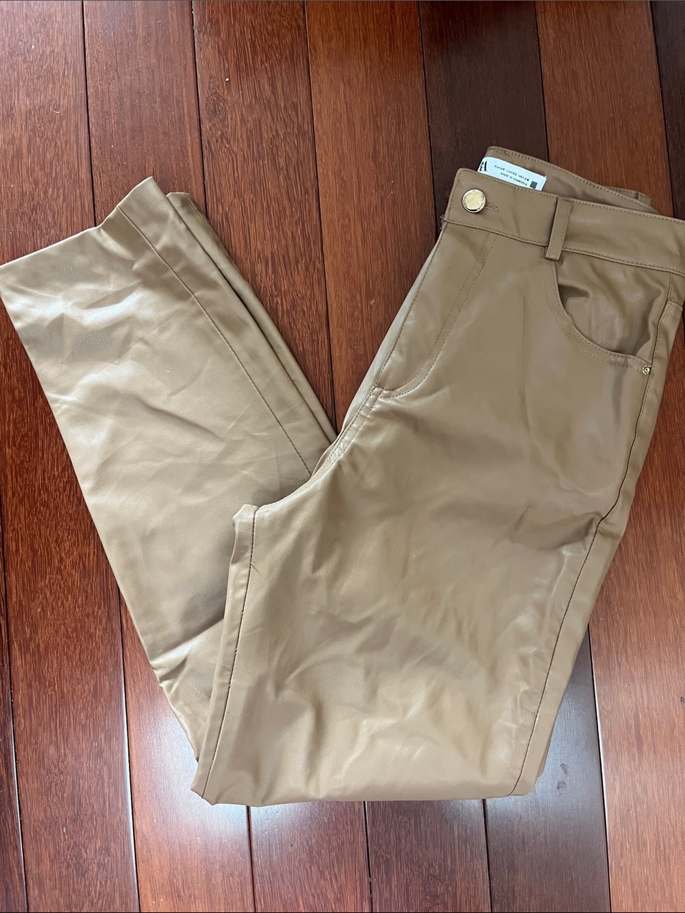Zara faux leather pants